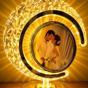 Crystal Moon Photo Frame Lamp